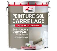 Peinture Sol Carrelage - Résine Carrelage - ARCAPOXY SOL CARRELAGE - 1 kg (jusqu'à 5 m² en 2 couches) Rose Clair - RAL 3015