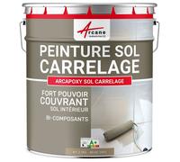 Peinture Sol Carrelage - Résine Carrelage - ARCAPOXY SOL CARRELAGE - 2.5 kg (jusqu'à 12.5 m² en 2 couches) Beige Gris - RAL 1019