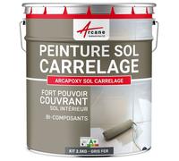 Peinture Sol Carrelage - Résine Carrelage - ARCAPOXY SOL CARRELAGE - 2.5 kg (jusqu'à 12.5 m² en 2 couches) Gris fer - RAL 7011