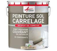 Peinture Sol Carrelage - Résine Carrelage - ARCAPOXY SOL CARRELAGE - 2.5 kg (jusqu'à 12.5 m² en 2 couches) Ivoire Clair - RAL 1015