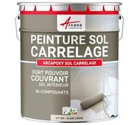 Peinture Sol Carrelage Résine Époxy - ARCAPOXY 1 kg Blanc Crème