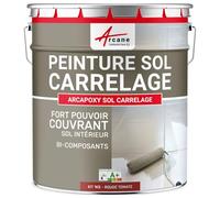 Peinture Sol Carrelage Résine Époxy - ARCAPOXY 1 kg Rouge Tomate | Résine Époxy Sols Carrelés, sans sous-Couche, Imperméabilise, Résiste aux Chocs, Taches et Chaleur - Arcane Industries