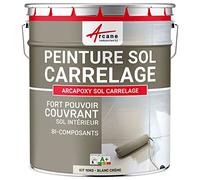 Peinture Sol Carrelage Résine Époxy - ARCAPOXY 10 kg Blanc Crème