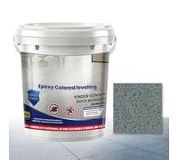 Peinture Sol Époxy - Revêtement Autonivelant | Effet Marbre Haute Brillance, Antidérapant Résistant Usure, Fausse Imitation Pierre, Sable Coloré, Pour Atelier, Garage, Domicile, Dalle Béton Ciment Int