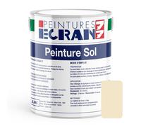 Peinture sol professionnelle, satin, peinture opacifiante, sans odeur, protège, décore, intérieur, extérieur, HydroSol ECRAN 77 1 litre Pierre (RAL 1015)