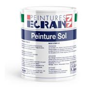Peinture sol professionnelle, satin, peinture opacifiante, sans odeur, protège, décore, intérieur 5 litres Blanc