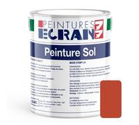 Peinture sol professionnelle, satin, peinture opacifiante, sans odeur, protège, décore, intérieur, extérieur, HydroSol ECRAN 77 5 litres Rouge (RAL 3013)