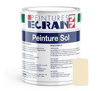 Peinture sol professionnelle, satin, peinture opacifiante, sans odeur, protège, décore, intérieur, extérieur, HydroSol ECRAN 77 1 litre Pierre (RAL 1015)