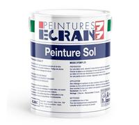 Peinture sol professionnelle, satin, peinture opacifiante, sans odeur, protège, décore, intérieur, extérieur, HydroSol ECRAN 77 5 litres Blanc