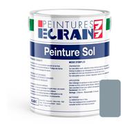 Peinture sol professionnelle, satin, peinture opacifiante, sans odeur, protège, décore, intérieur, extérieur, HydroSol ECRAN 77 1 litre Gris (RAL 7001)