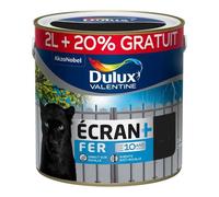 Peinture spéciale fer Dulux Valentine ECRAN + FER brillant noir 2 L + 20%