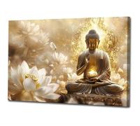 Peinture sur toile Statue de Bouddha moderne,affiches et impressions d'art murales pour décoration de salon,60x40cm
