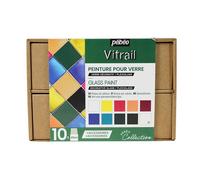 Peinture Vitrail Set Collection 10 X 45 Ml