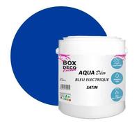 PEINTURE Teinte Bleu Electrique murale acrylique aspect satin Aqua Déco - 2,5 L - 25m