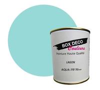 PEINTURE Teinte Bleu Lagon meuble bois intérieur à base d’acrylique aspect mat Aqua Bois - 750 ml - 9 m²