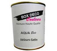 PEINTURE Teinte Bleu Océan bois intérieur extérieur à base d acrylique aspect velours-satin Aqua Bois - 750ml - 9m