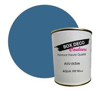 PEINTURE Teinte Bleu Océan meuble bois intérieur à base d’acrylique aspect mat Aqua Bois - 750 ml - 9 m²