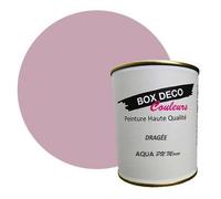 PEINTURE Teinte Rose Dragée meuble bois intérieur à base d’acrylique aspect mat Aqua Bois - 750 ml - 9 m²