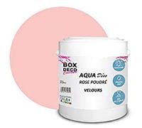 PEINTURE Teinte Rose Poudré murale acrylique aspect velours Aqua Déco - 2,5L - 25m