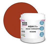 PEINTURE Teinte Rouge Terracotta murale acrylique aspect velours Aqua Déco - 2,5L - 25m