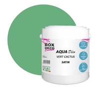 PEINTURE Teinte Vert Cactus murale acrylique aspect satin Aqua Déco - 2 5 L - 25m