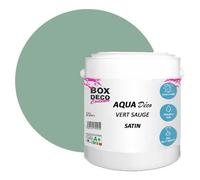 PEINTURE Teinte Vert Sauge murale acrylique aspect satin Aqua Déco - 2,5 L - 25m
