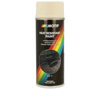 Peinture Thermorésistante Motip - Bombe Aérosol Spray de Peinture Résistante à la Chaleur Auto Moto - Beige - 400 ml - Ref. 04038