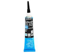 Peinture tissu Setacolor 3D Brod'Line noir 20ml Pebeo