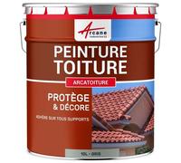 Peinture toiture tuile ciment terre cuite Gris - RAL 7040 10 L