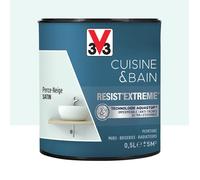 Peinture V33 Cuisine & Bain Resist'Extreme Satin Perce Neige 0,5 L