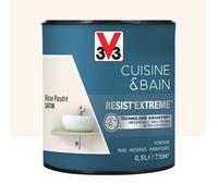 Peinture V33 Cuisine & Bain Resist'Extreme Satin Rose Poudré 0,5 L