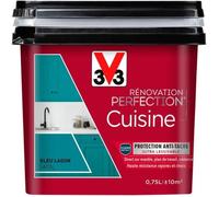 Peinture - V33 - Rénovation cuisine - Bleu lagon - Satiné - Haute résistance 750ml
