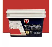 Peinture - V33 - Rénovation Multi-Supports - Rouge caprice - Satiné - 0,5L