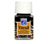 Peinture verre - LEFRANC & BOURGEOIS - Vitrail - Jaune orangé N°231 - Résistance à la lumière - Pour adultes