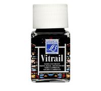 Peinture Vitrail Lefranc Bourgeois 50 Ml 267 , Noir Couvrant