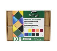 Peinture Vitrail Set Collection 10 X 45 Ml