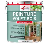 Peinture volet bois extérieur couleur Blanc - RAL 9003 0.5 L