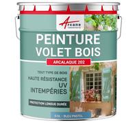 Peinture volet bois extérieur couleur Bleu Pastel - RAL 5024 0.5 L