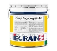 Enduit façade, crepi grains fins, application rouleau, 25 kg ECRAN 77 25 Kg Blanc