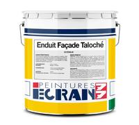 Peintures Daniel Enduit façade taloché hydrofuge, protection mur extérieur, renforce les murs, masque les défauts, prêt à l'emploi ECRAN 77 25 Kg