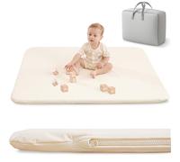 PEIPEIWU Tapis de Jeu pour Enfant Bebe 120x120x3cm - Le Tapis de Sol en Cuir végétal Extra épais, imperméable et Super Doux crée Un Espace de Jeu sûr pour Les Petits. - Tapis d'éveil pour Bébé