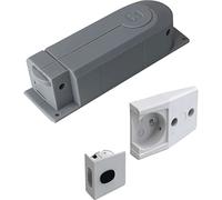 PEKA 100.1170.02 Système d'ouverture Push to-Open eTouch+, ouvre-porte automatique pour armoire haute standard, plastique gris, argent