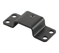 PEKA 200.0319.43 Entretoise pour étagère à chaussures à extension complète, étrier d'écartement compatible avec alésage de grille 32 mm, acier anthracite, argent