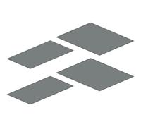 Peka 300.1104.56 Lot de tapis antidérapants pour armoire de cuisine Magic-Corner Standard KB 500 mm en silicone gris noyer Argenté