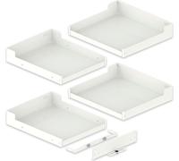 Peka Kit de tablettes à accrocher Liro 600 Liro Magic Corner Comfort - fond armoire à pharmacie, tôle d'acier revêtue par poudre blanc 6 pcs.