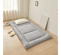 PEKMAR Matelas de Sol Tatami Simple épais futon Japonais Matelas de Couchage Portable Enroulable Matelas Pliable pour garçons Filles Matelas de dortoir étudiant Adulte,Gris,150x200cm