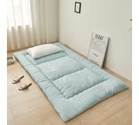 PeKmaR Matelas de sol tatami simple futon japonais épais et pliable pour enfants et filles Vert 90 x 190 cm