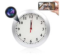 Pelay Horloge caméra, sans fil 1080p WiFi horloge murale mini nounou caméra de détection de mouvement pour la sécurité à domicile