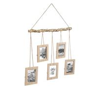 Pêle-mêle Multivues Suspendu en Bois 5 Photos 60 x 58 cm - Atmosphera