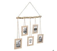 Pêle-mêle suspendu ""Luigi"" beige 5 photos - Atmosphera Créateur d'intérieur